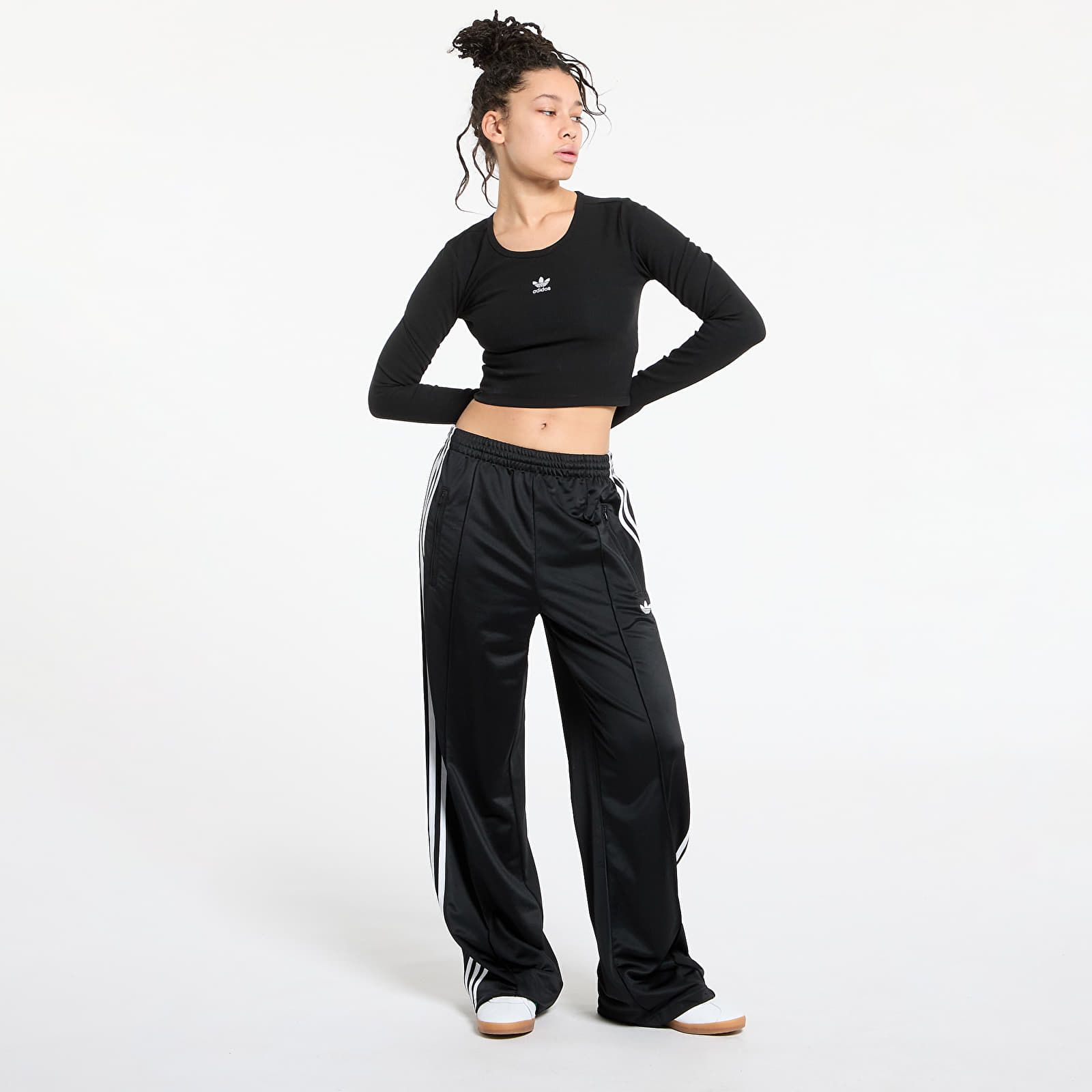 T-shirts adidas Essentials Rib Cro-Packed Longsleeve Tee Black