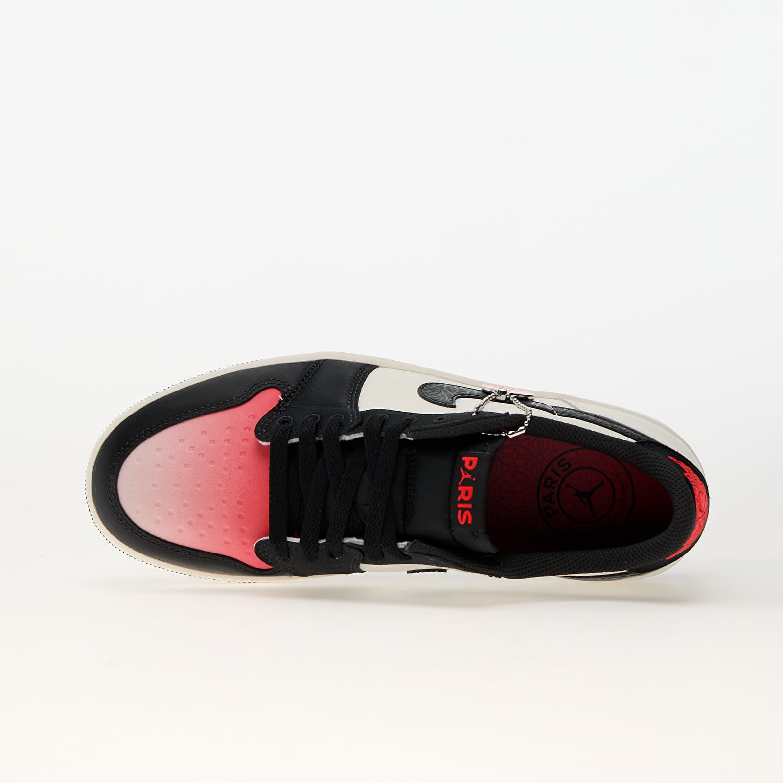 Чоловіче взуття Air Jordan 1 Retro Low Paris Saint-Germain Sail/ Off Noir-Infrared 23-Pink Oxford