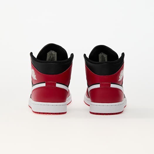 Herenschoenen Air Jordan 1 Mid Black/ White-Gym Red | Footshop