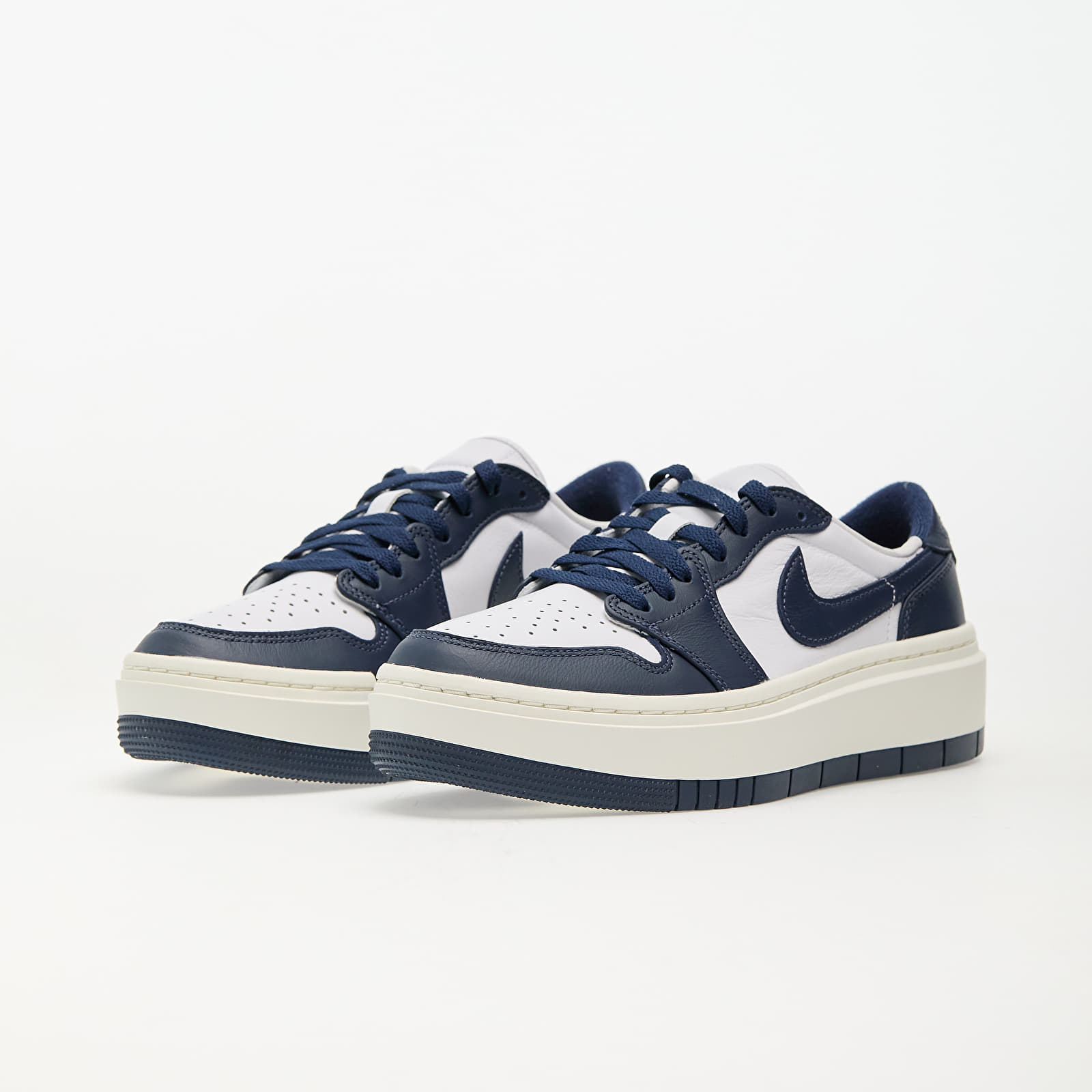 Frauen Air Jordan 1 Elevate Low White/ Midnight Navy-Sail