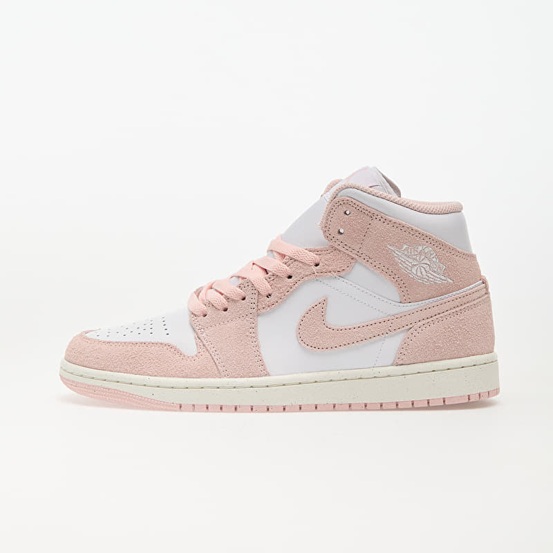 Air Jordan 1 Mid SE White/ Legend Pink-Sail