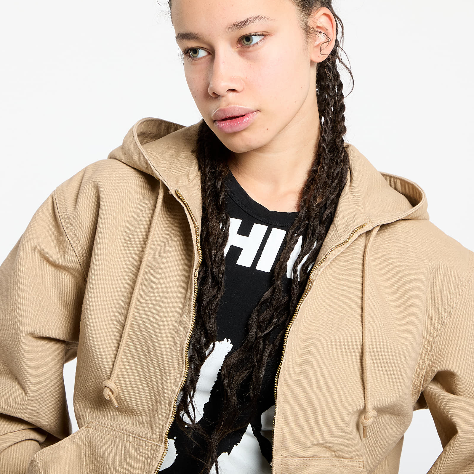 Kurtki Carhartt WIP OG Active Jacket UNISEX Dusty H Brown Rinsed