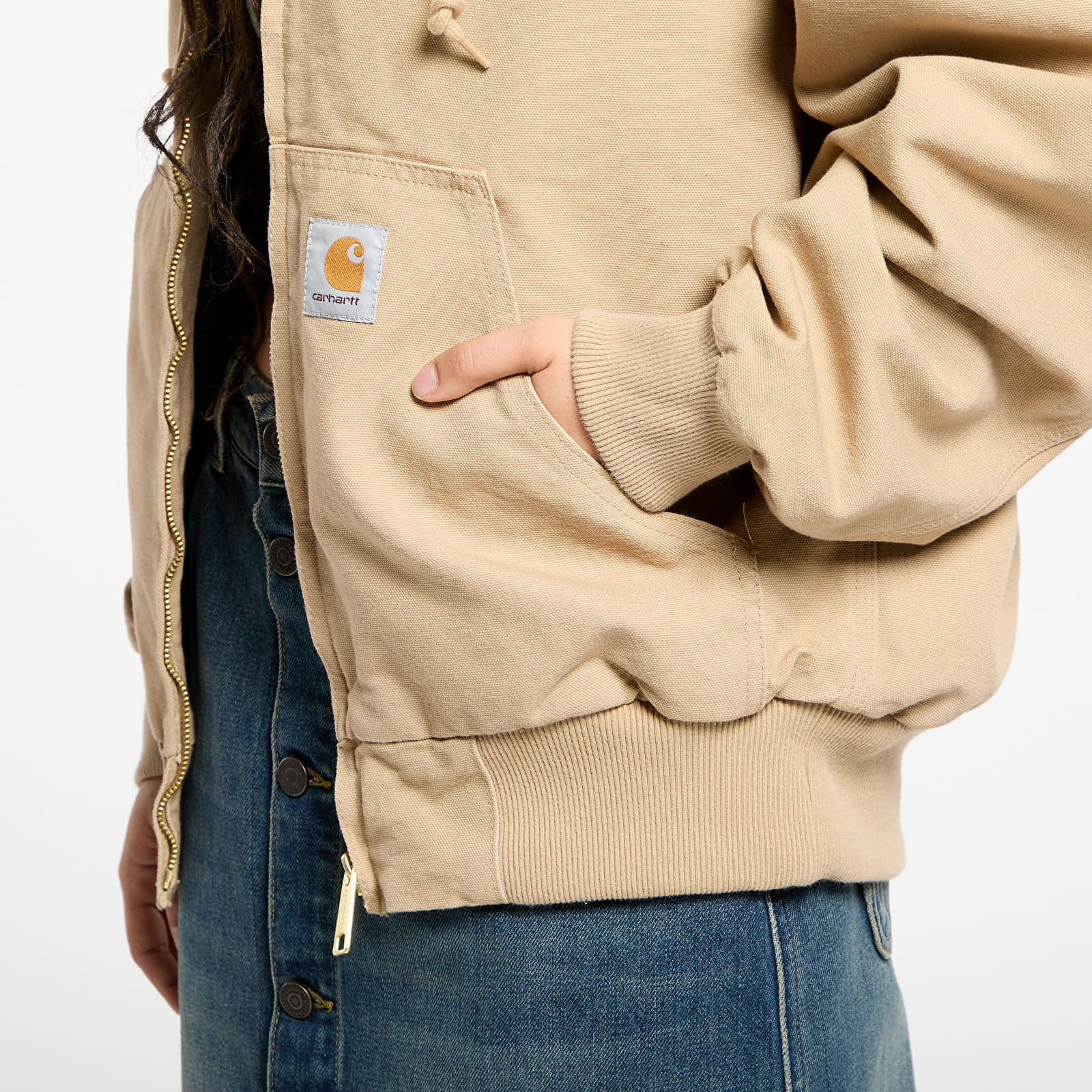 Kurtki Carhartt WIP OG Active Jacket UNISEX Dusty H Brown Rinsed