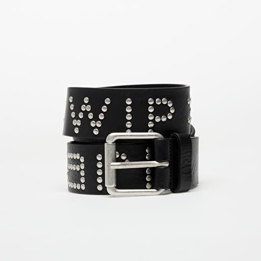 Carhartt WIP Script Studs Belt Black/ Silver