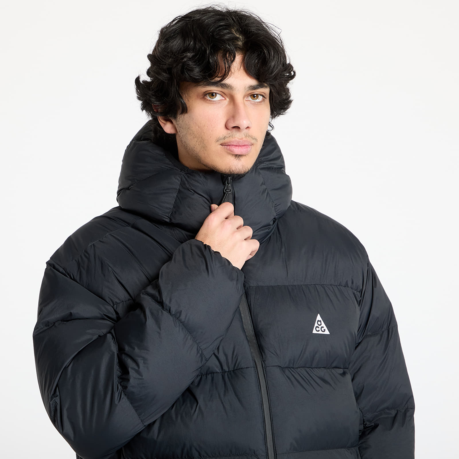 Meeste jakid Nike ACG "Lunar Lake" Puffer Men's Therma-FIT ADV Loose Hooded Jacket Black/ Black/ Summit White