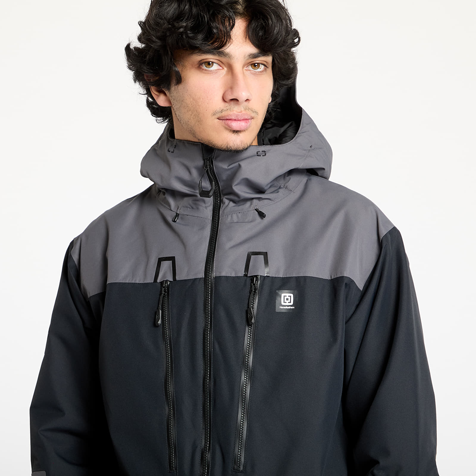 Pánské bundy Horsefeathers Halen II Insulated Jacket Black/ Iron