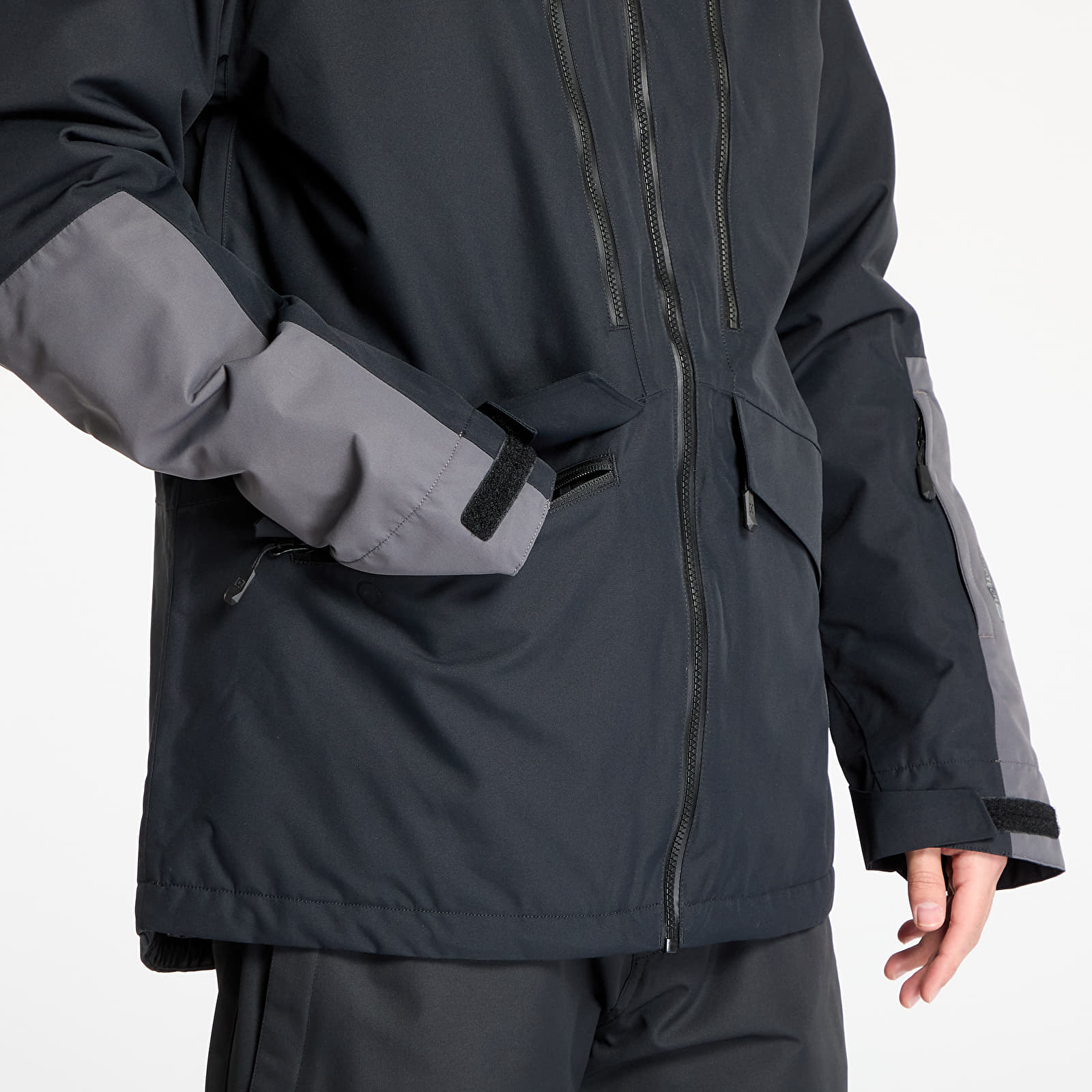 Pánské bundy Horsefeathers Halen II Insulated Jacket Black/ Iron