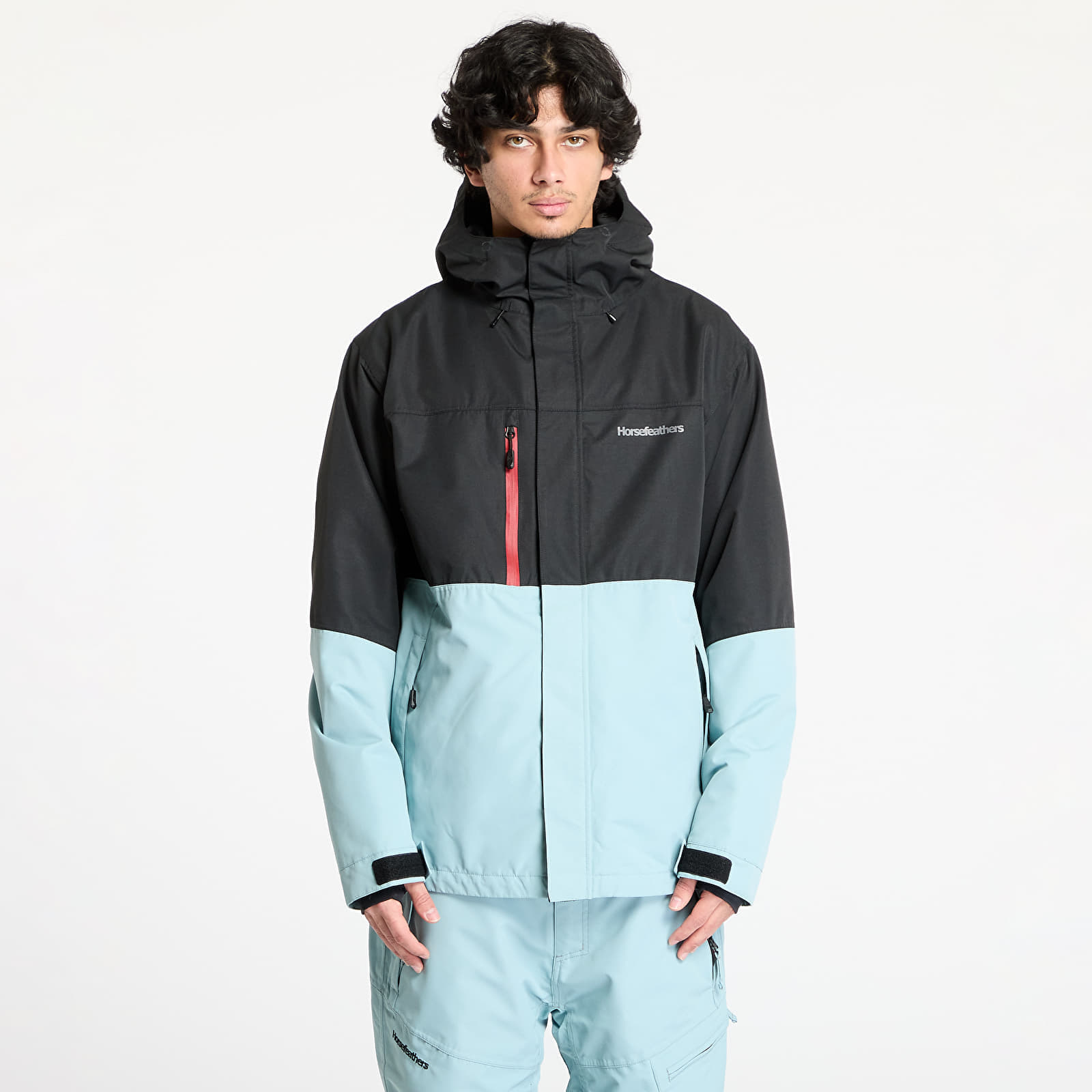 Veste Horsefeathers Track Jacket Black/ Blue Haze L