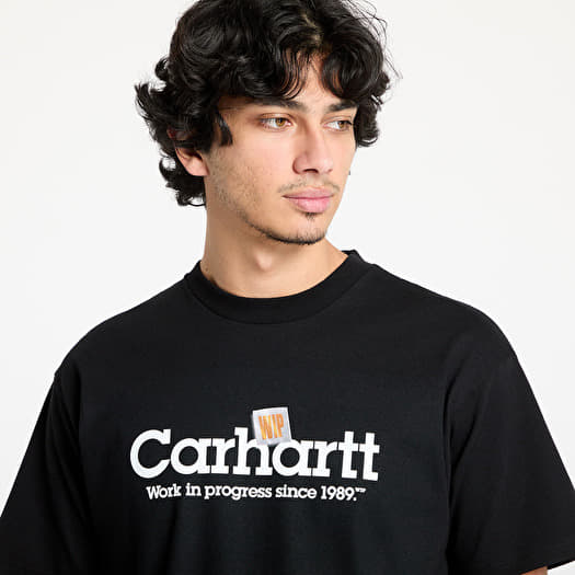 T-shirts Carhartt WIP S/S Label Script T-Shirt UNISEX Black