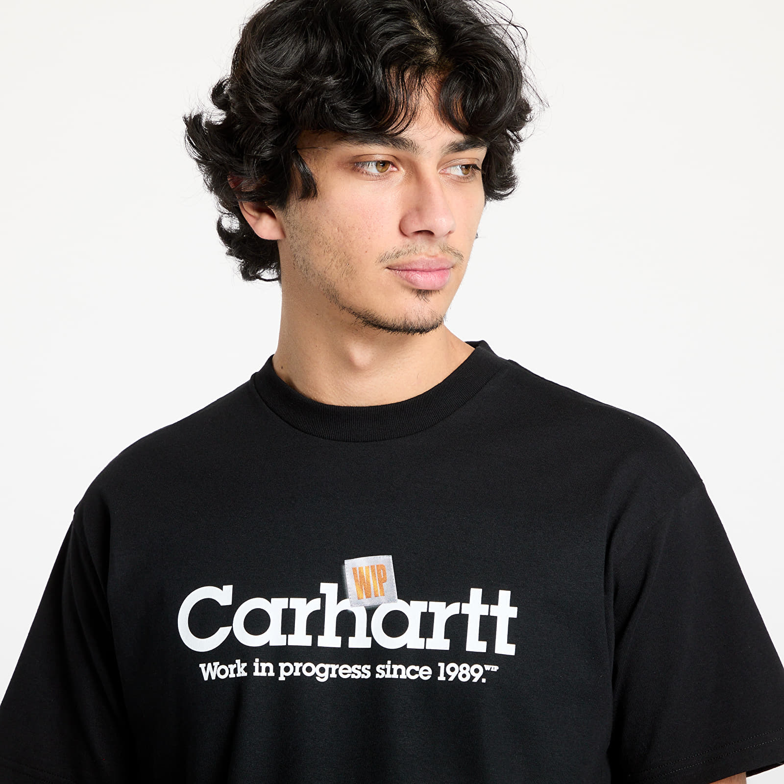 T-Shirts Carhartt WIP S/S Label Script T-Shirt UNISEX Black