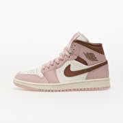Air Jordan 1 Mid Pink Oxford/ Archaeo Brown-Sail