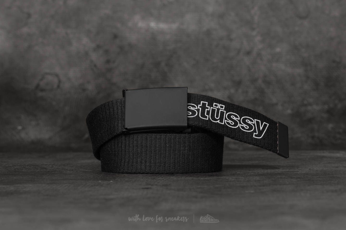 Belts Stüssy Reflective Printed Web Belt Black