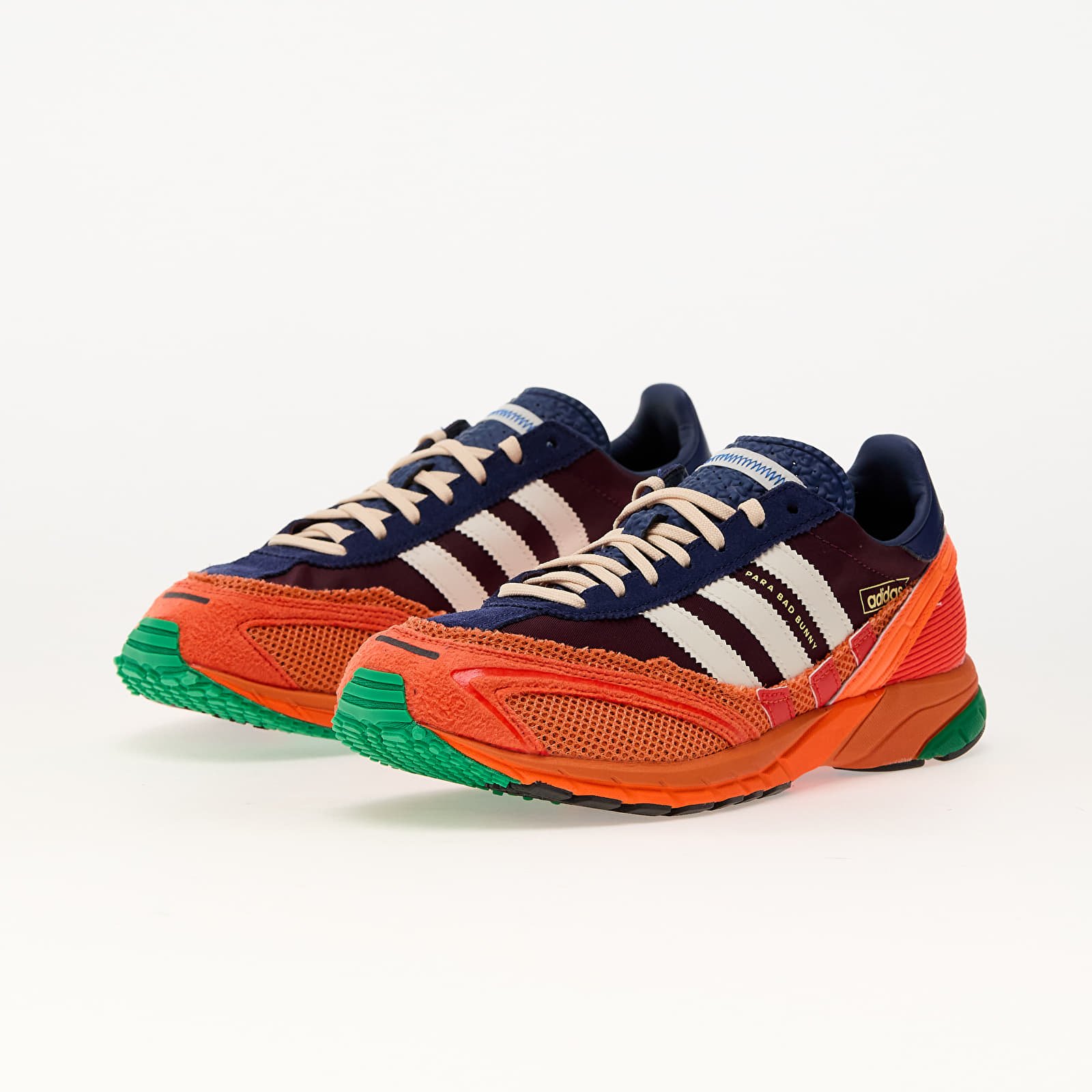 Buty męskie adidas x Bad Bunny Adizero SL 72 Maroon/ Chalk White/ Semi Solar Red