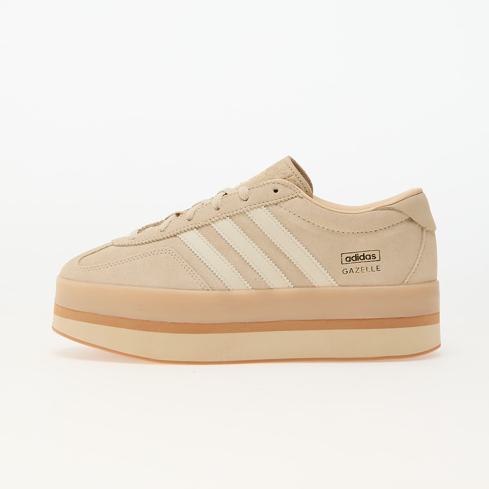 Levně Tenisky adidas Gazelle Stack W Sand Strata/ Gum 3/ Cream White