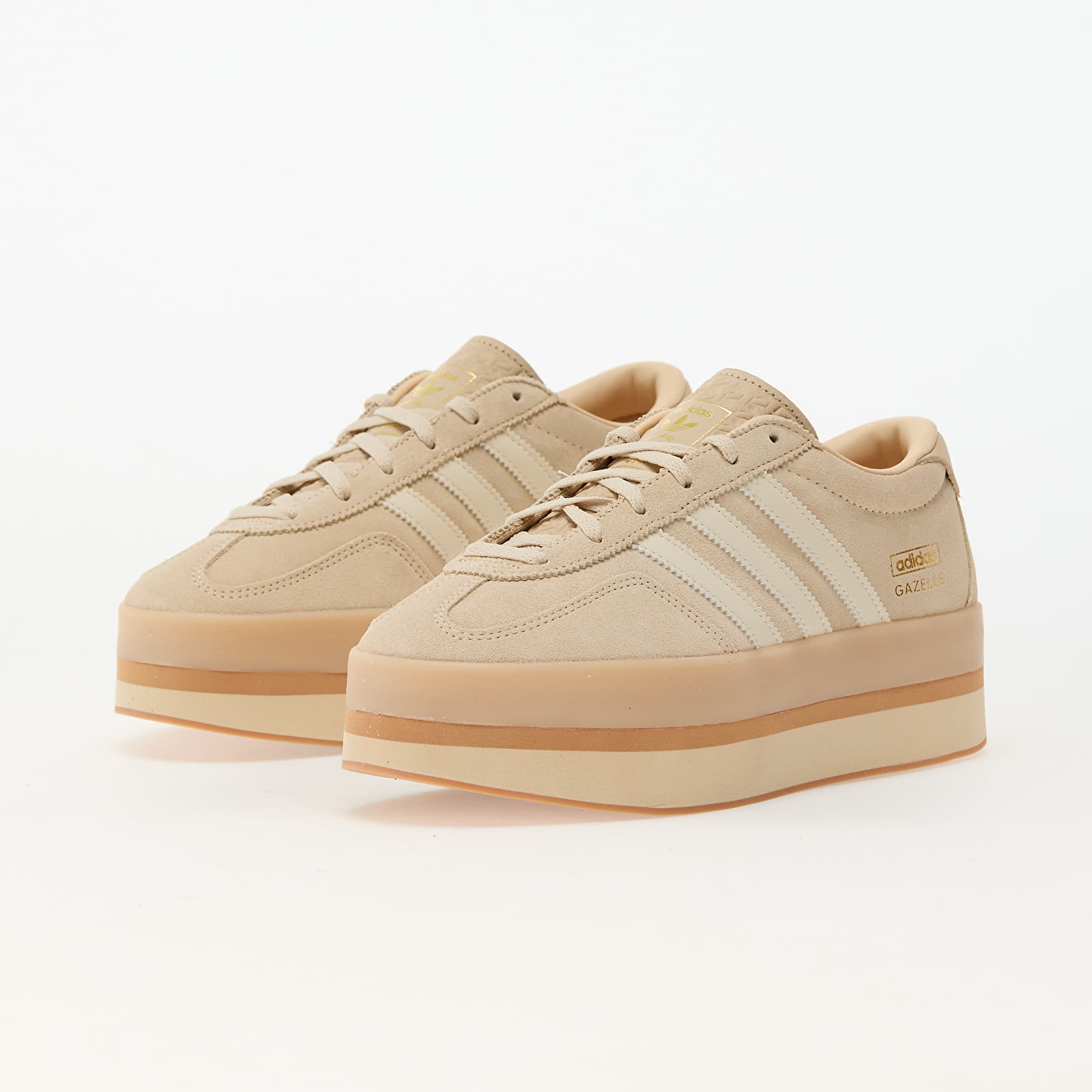 Women's shoes adidas Gazelle Stack W Sand Strata/ Gum 3/ Cream White