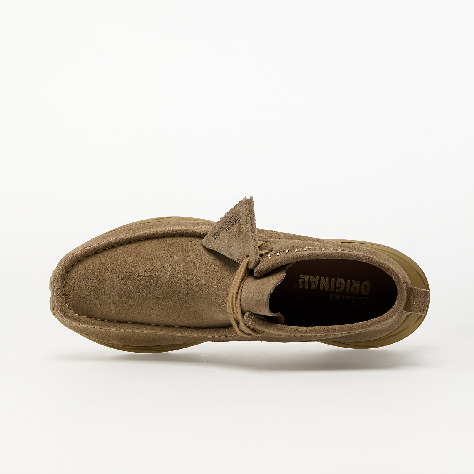 Pánské tenisky a boty Clarks Originals Wallabee Eden Dark Sand Suede
