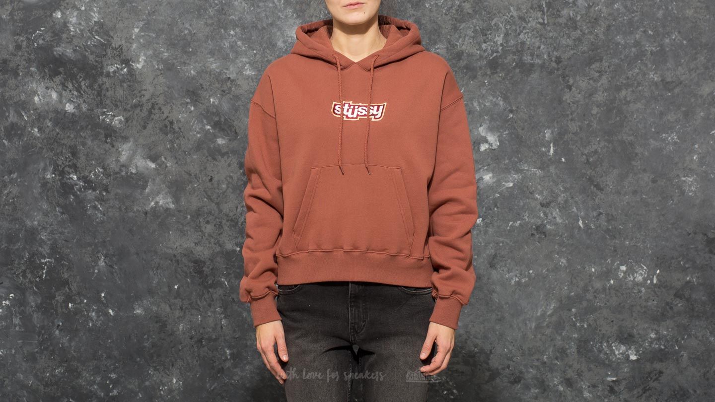 Sudaderas Stüssy Civil Cropped Hoodie Rust
