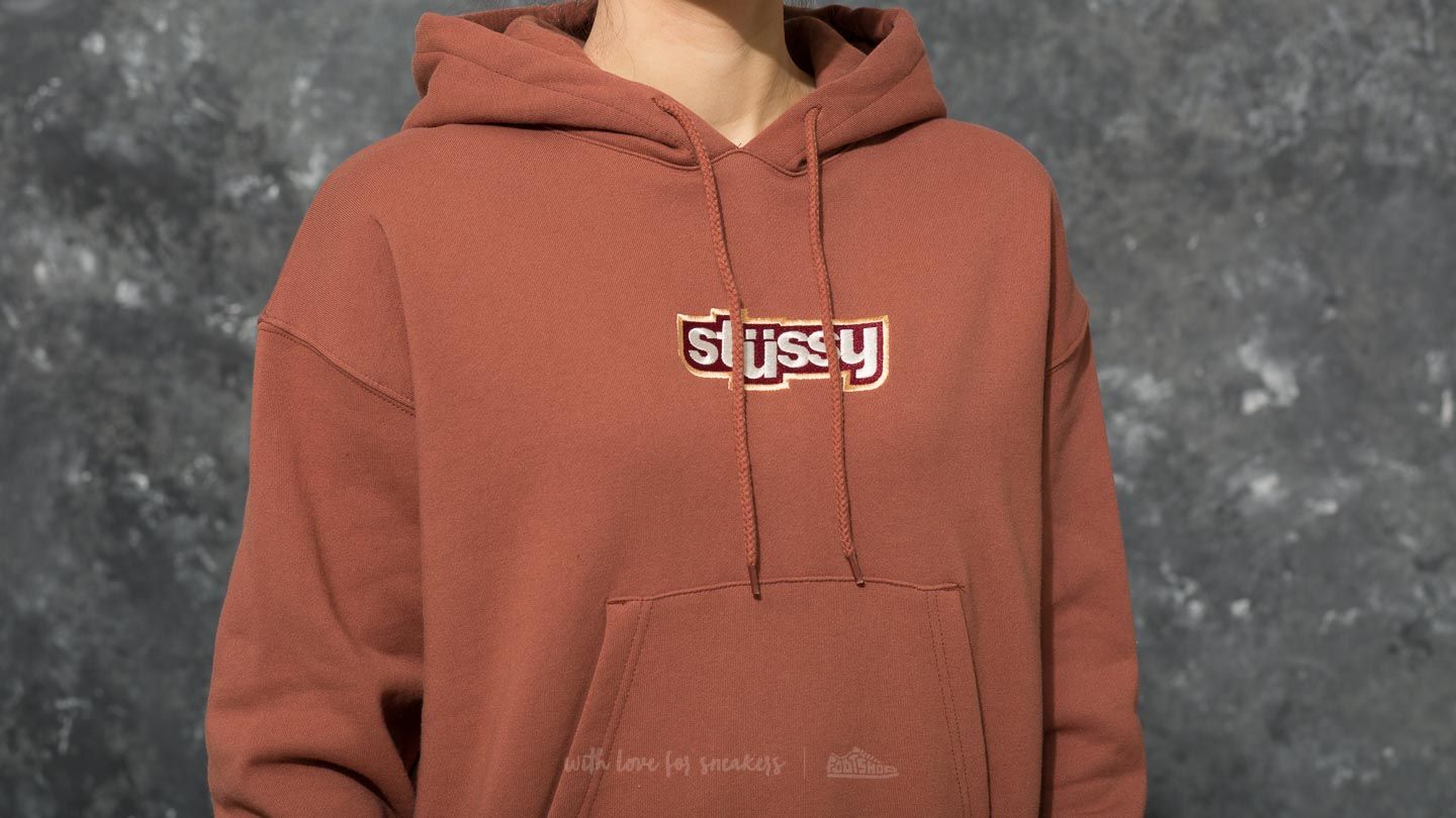 Sudaderas Stüssy Civil Cropped Hoodie Rust