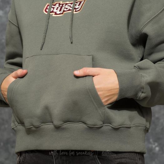 Hoodies and sweatshirts Stussy Civil Cropped Hoodie Sage Footshop
