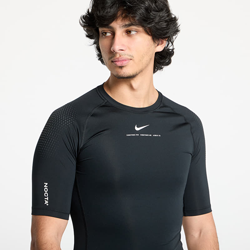トップス Nike NOCTA Men's Short Sleeve Top Black Nike x NOCTA Men's Short-Sleeve Base Layer Basketball Top Black