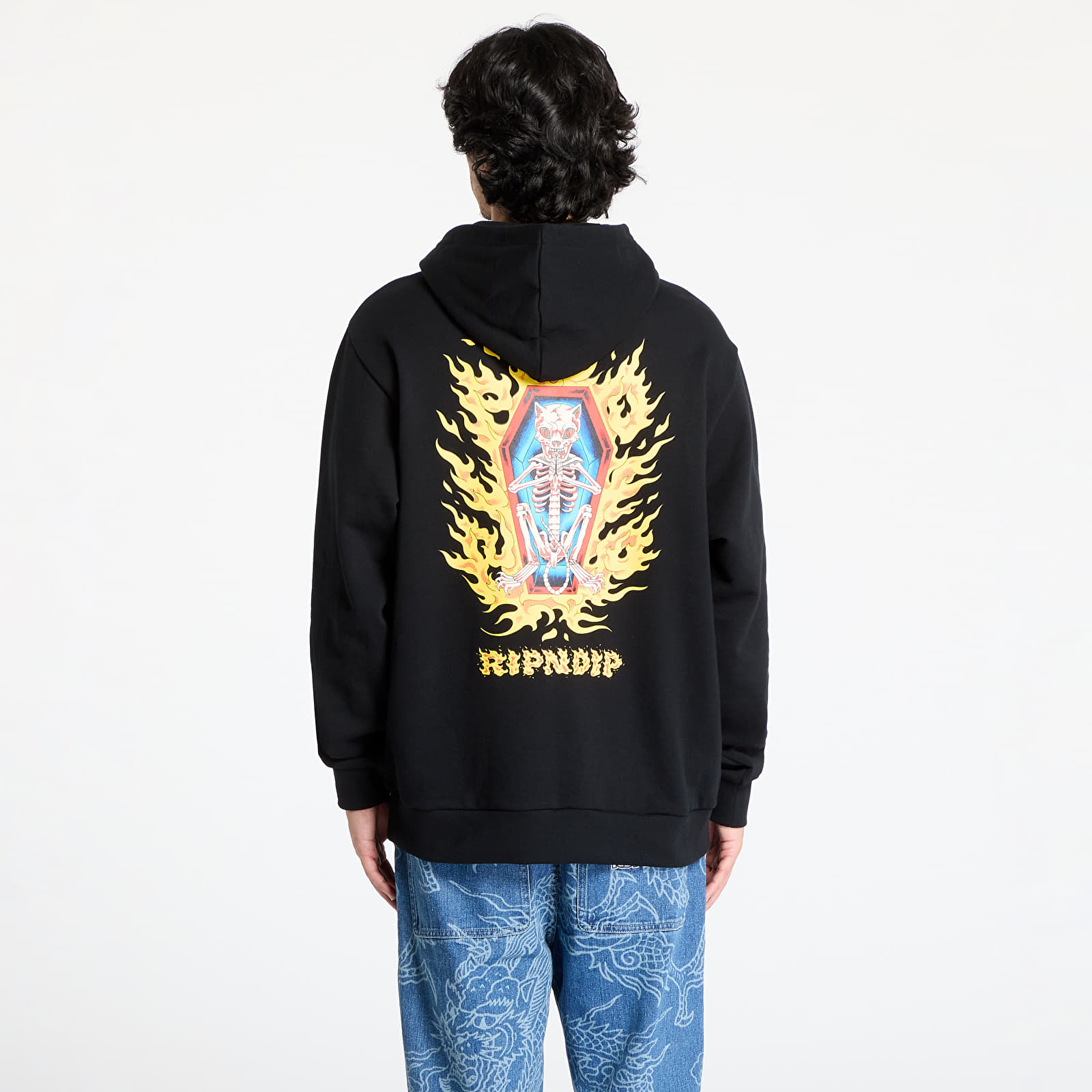 Kapuutsikud ja kampsunid RIPNDIP Burn In Heck Hoodie Black