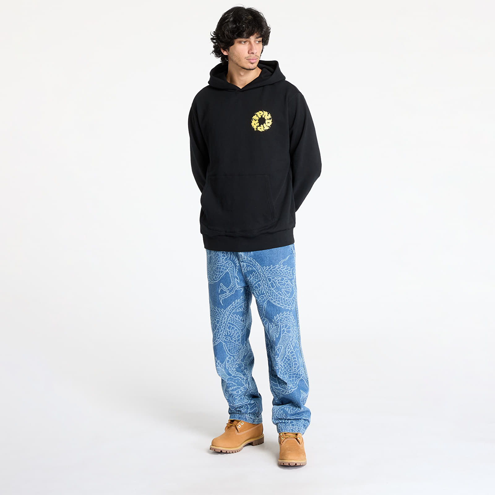 Kapuutsikud ja kampsunid RIPNDIP Burn In Heck Hoodie Black