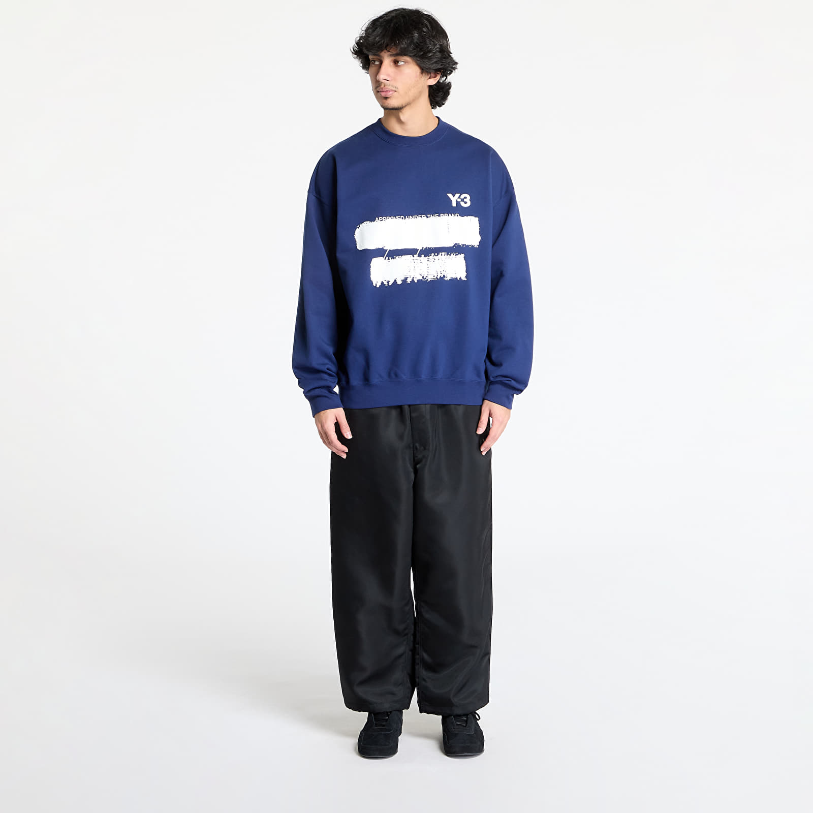 Kapucnis pulóverek és pulcsik Y-3 Graphic Crew Sweatshirt UNISEX Dark Blue