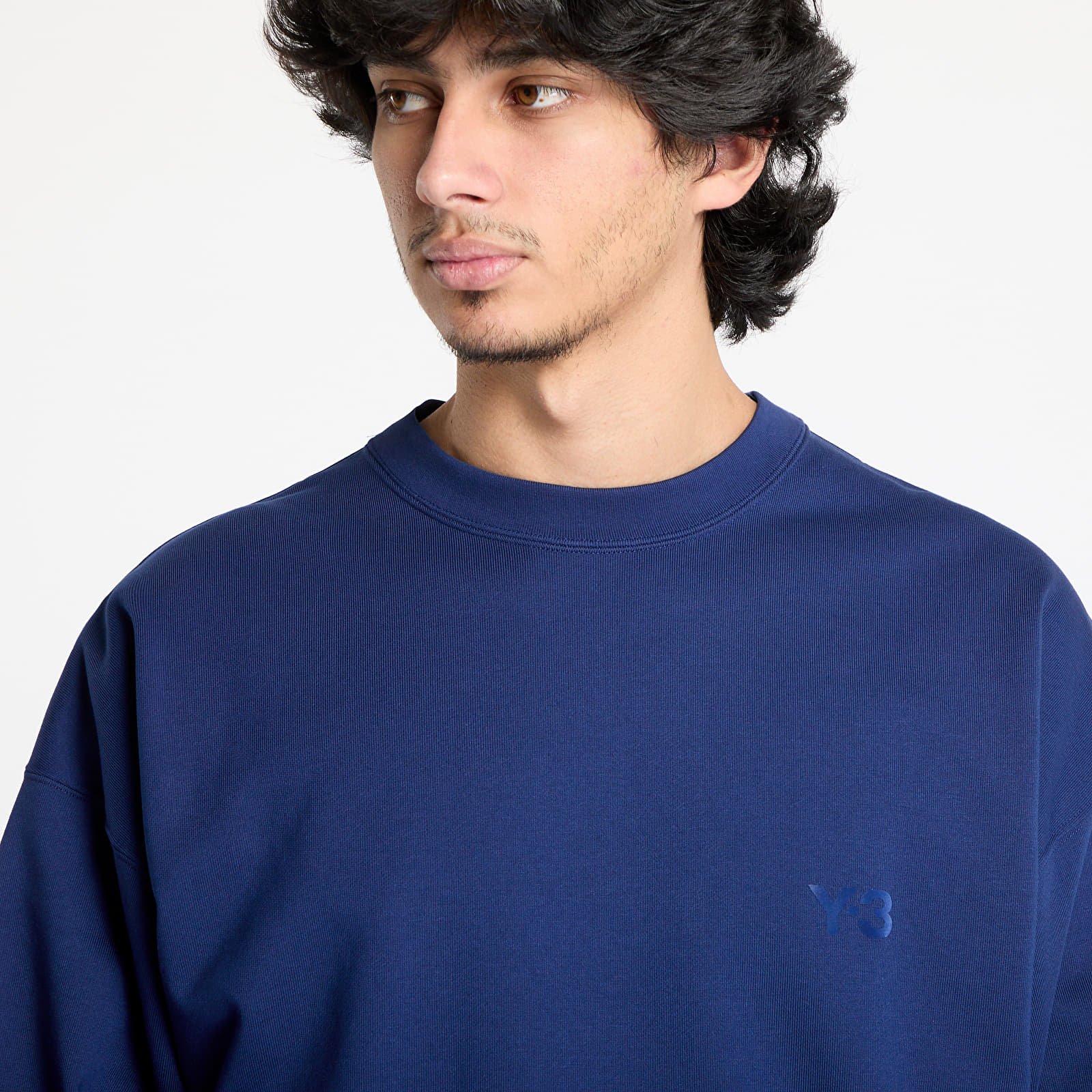 Kapucnis pulóverek és pulcsik Y-3 French Terry Crew Sweatshirt UNISEX Dark Blue
