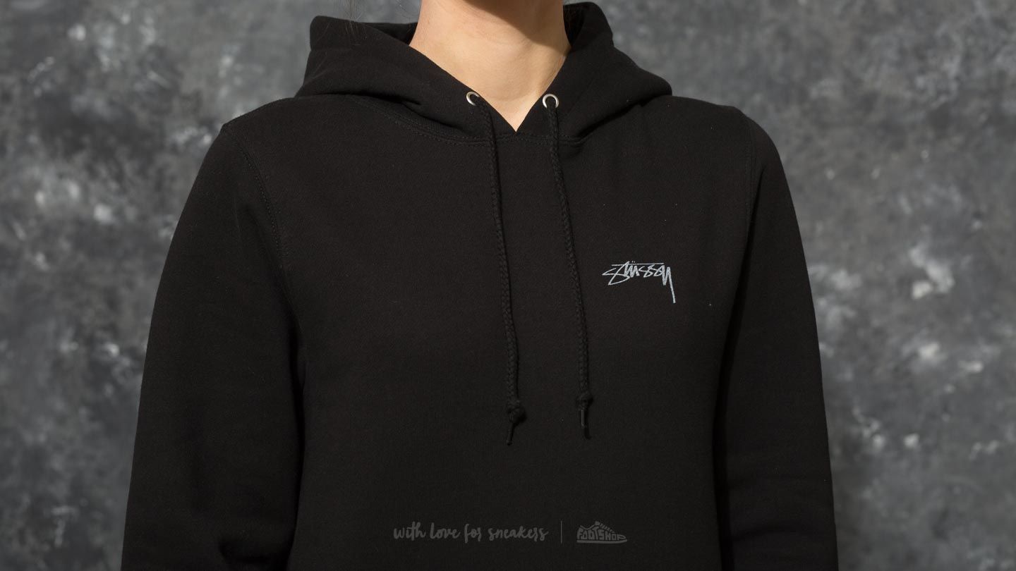 Hoodies and sweatshirts St ssy Smooth Stock Hoodie Black Footshop