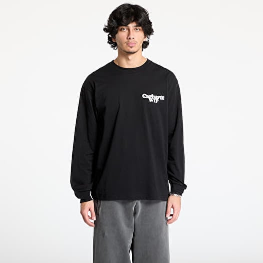 T-shirt Carhartt WIP L/S Chain Link T-Shirt UNISEX Black/ Silver