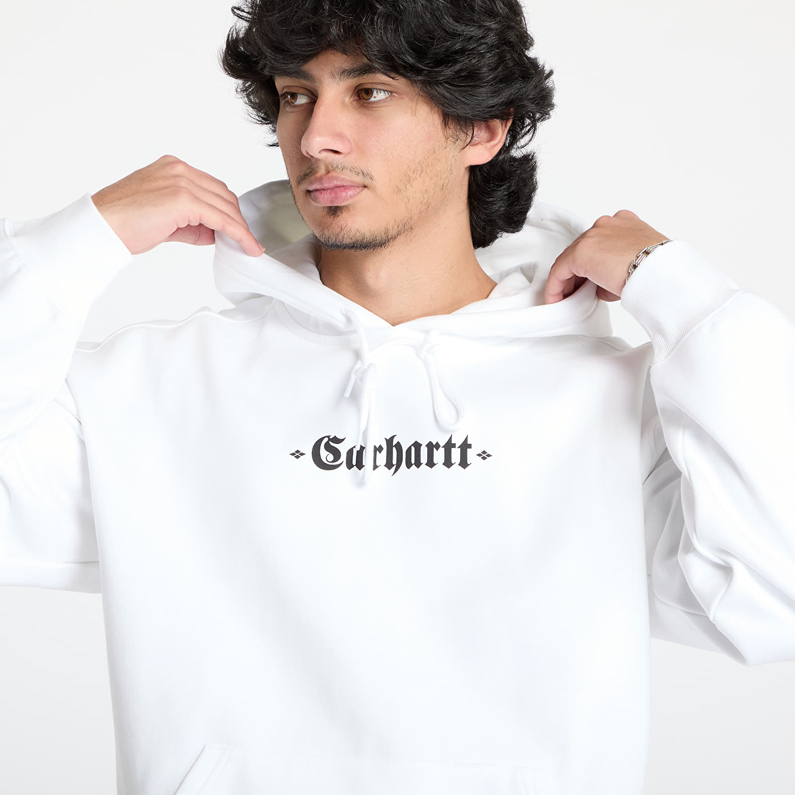 Bluzy Carhartt WIP Greatest Hits Hooded Sweatshirt UNISEX White/ Black