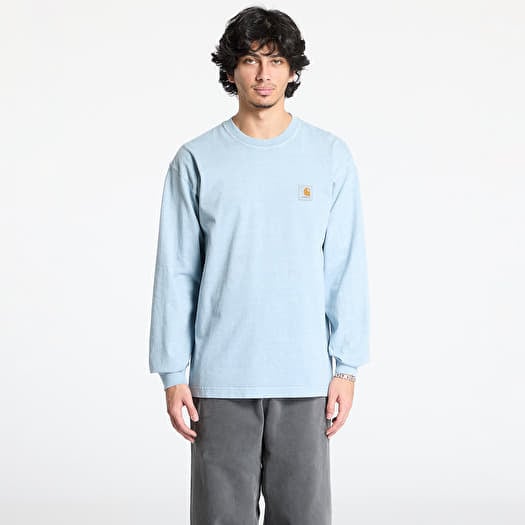 Carhartt WIP L/S Vista T-Shirt UNISEX Dusty Ice Garment Dyed