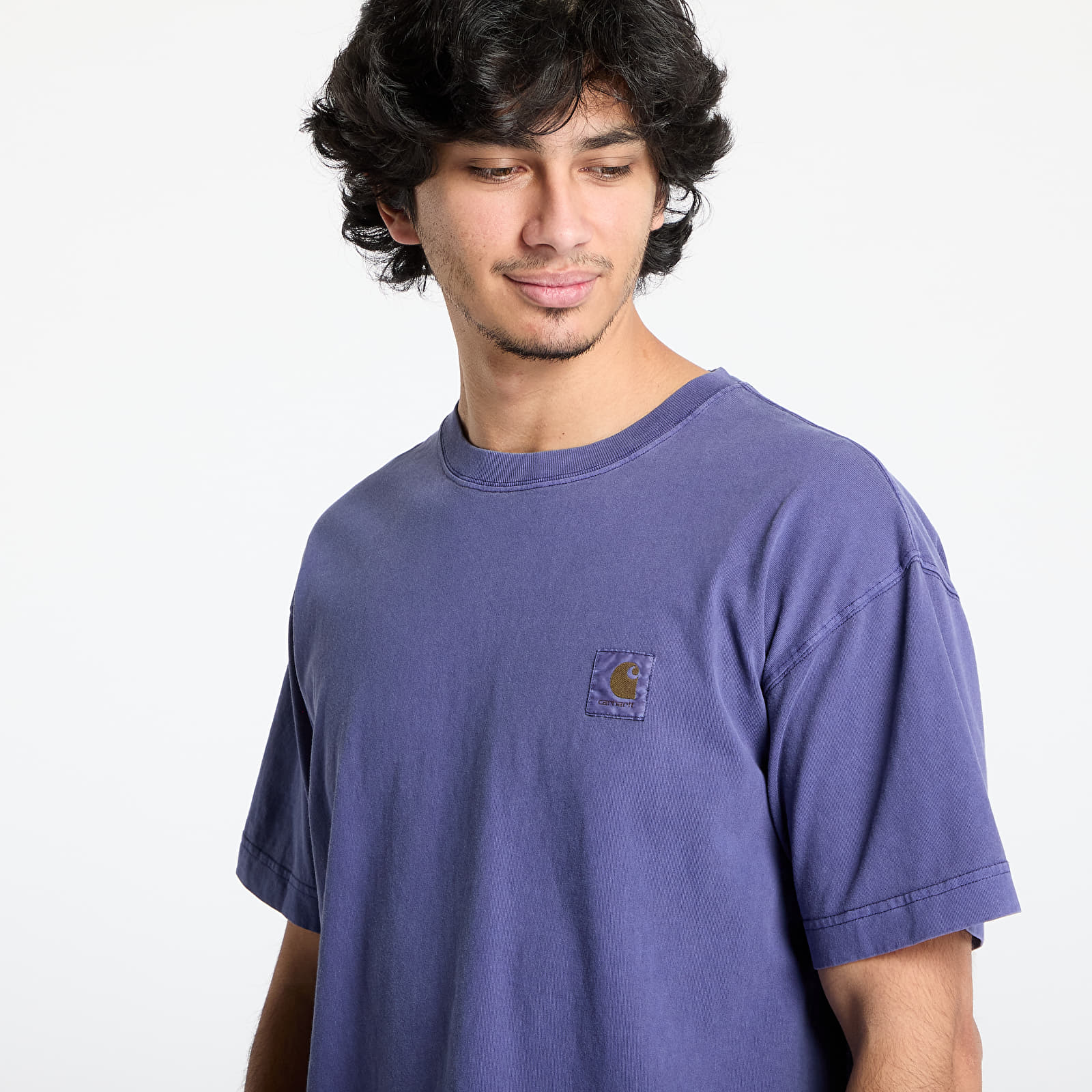 Trička Carhartt WIP Short Sleeve Vista T-Shirt UNISEX Aura Garment Dyed