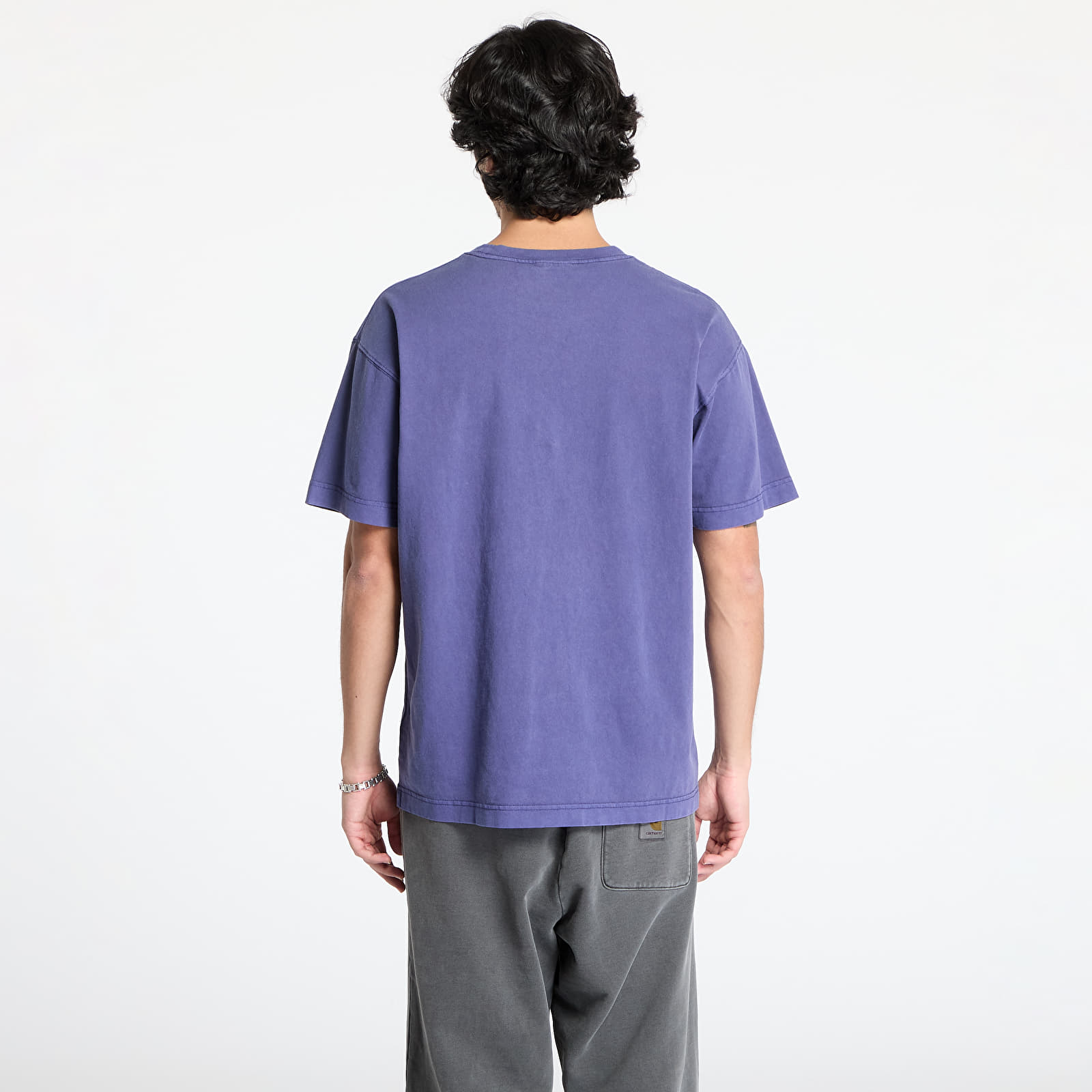 Trička Carhartt WIP Short Sleeve Vista T-Shirt UNISEX Aura Garment Dyed