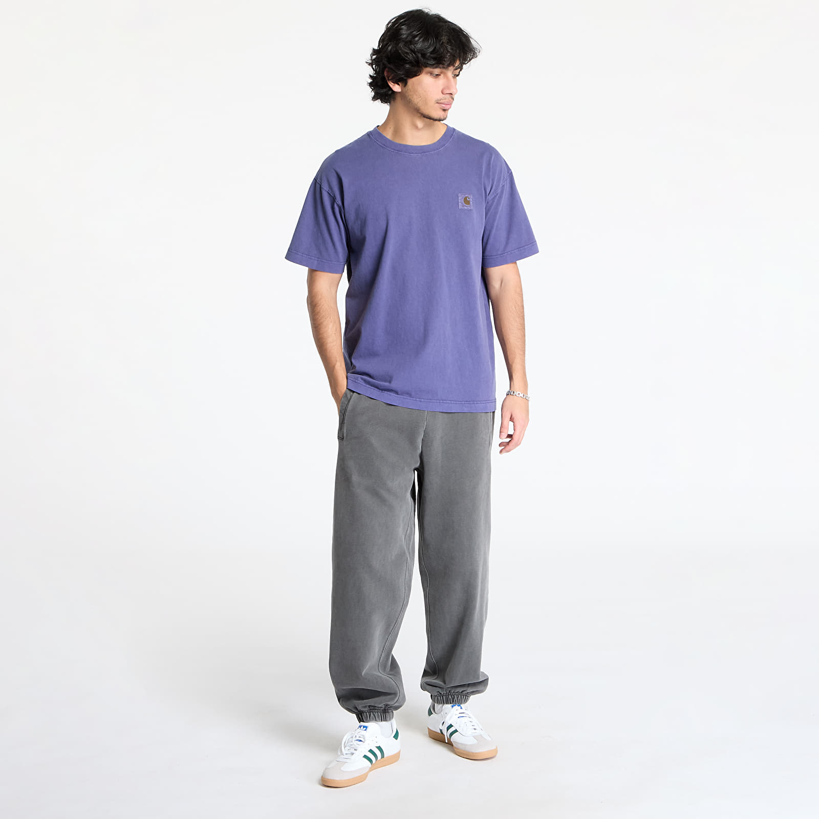Trička Carhartt WIP Short Sleeve Vista T-Shirt UNISEX Aura Garment Dyed
