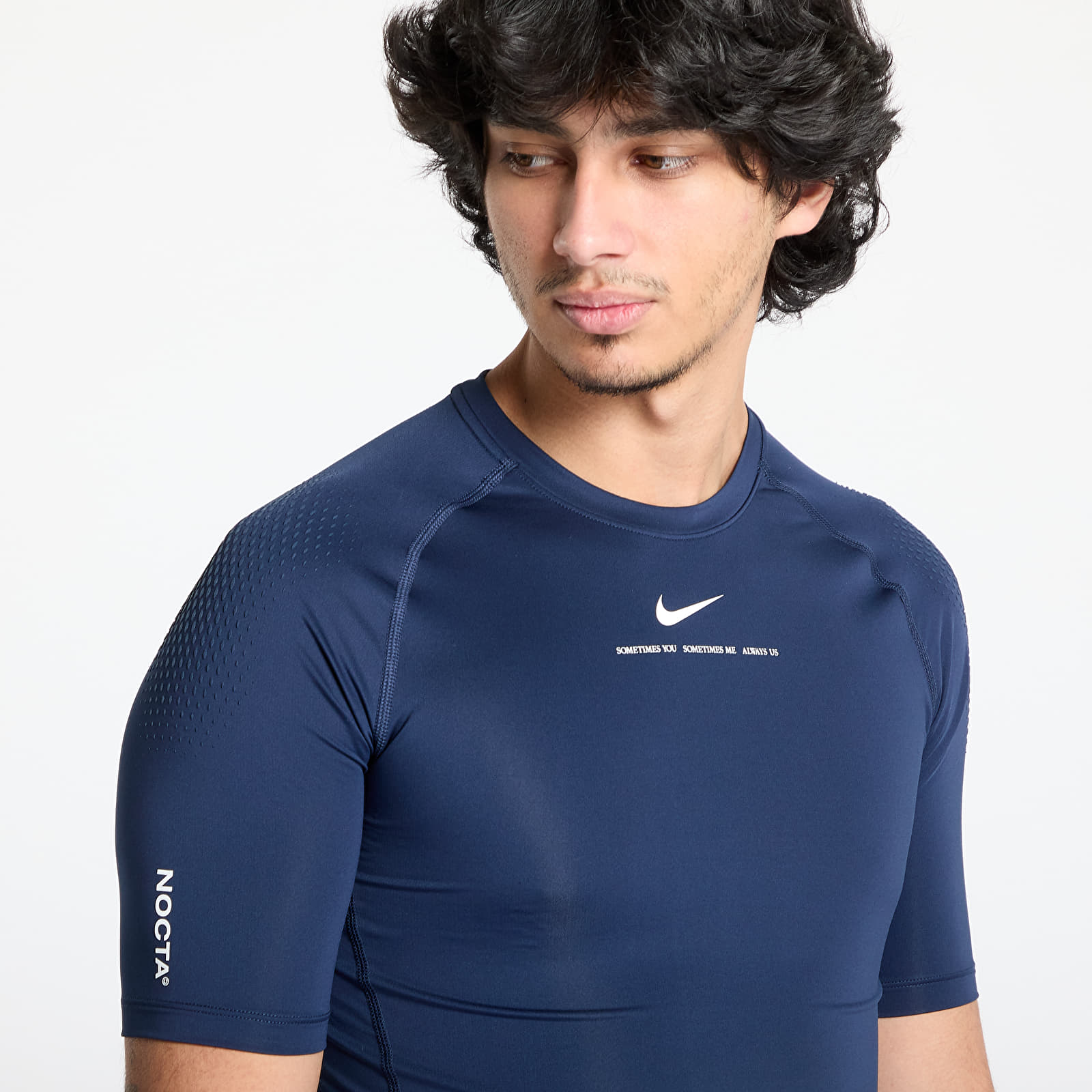 Тениски Nike x NOCTA Men's Short-Sleeve Base Layer Basketball Top College Navy/ White