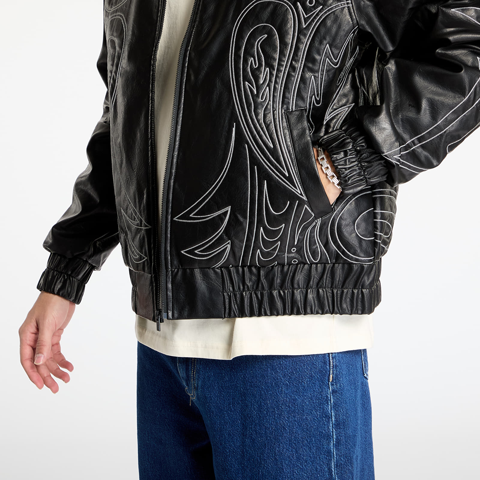 Giacche RIPNDIP Howdy Leather Jacket Black