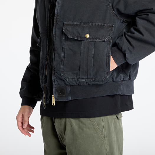 Carhartt WIP Stanton Jacket UNISEX Black/ Black Stone Washed