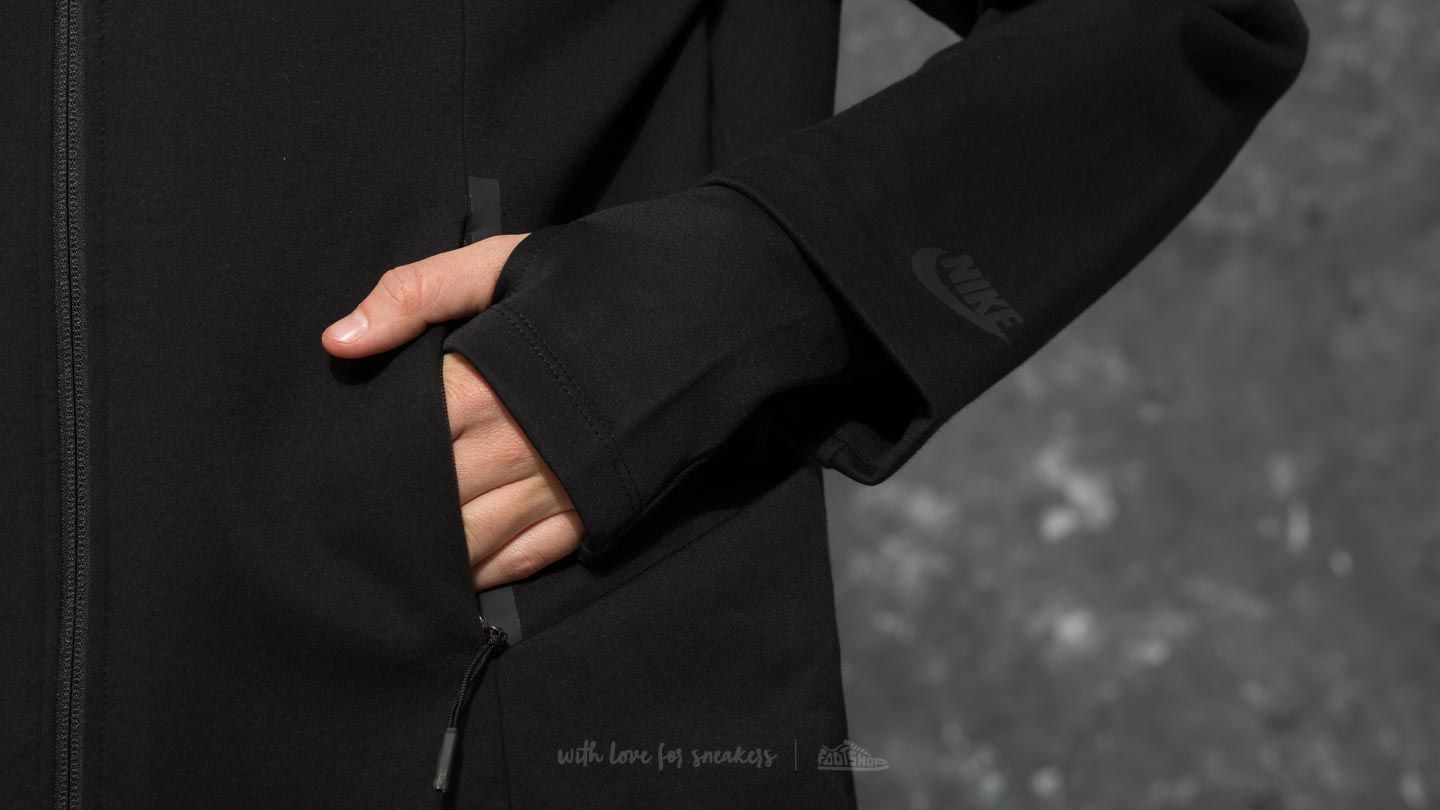 Jackets and Coats Nike Sportswear Tech Fleece Jacket Black/ Black