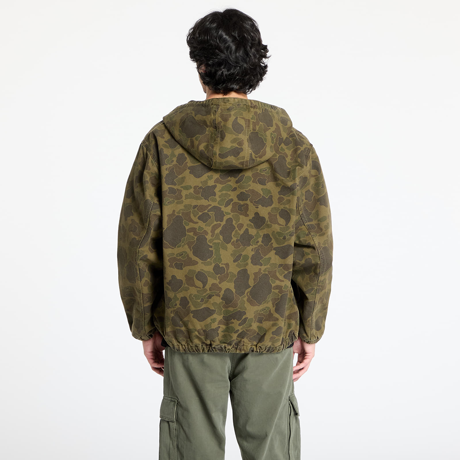 Jakker Carhartt WIP Duck Active Jacket UNISEX Camo Duck/ Green/ Office Green Garment Dyed