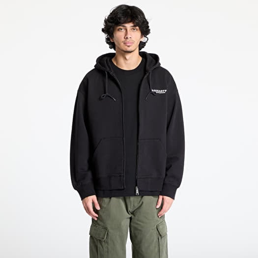 Carhartt WIP Hooded Runaway Sweat Jacket UNISEX Black/ Wax Stone Washed