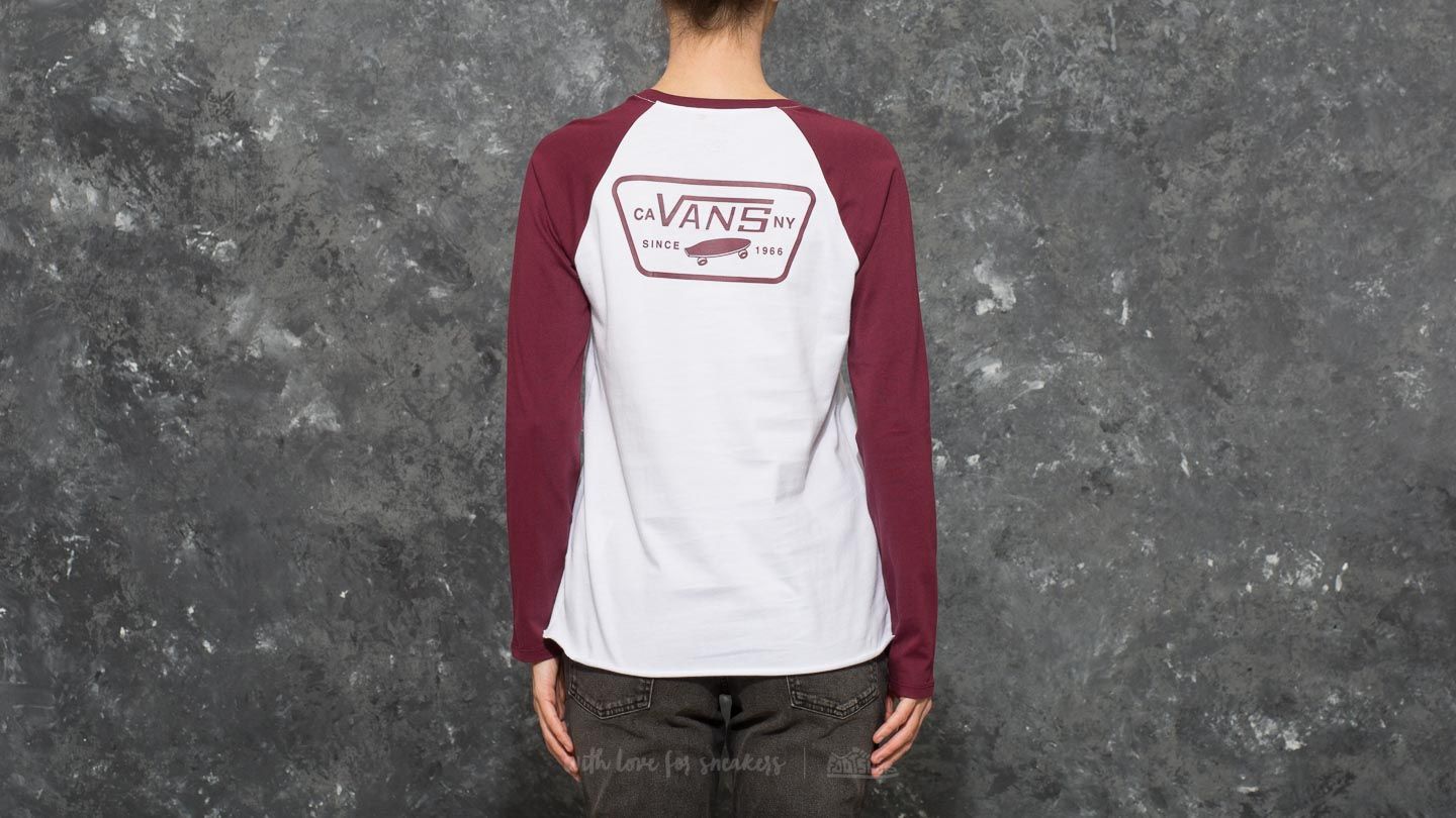 Vans red deals raglan