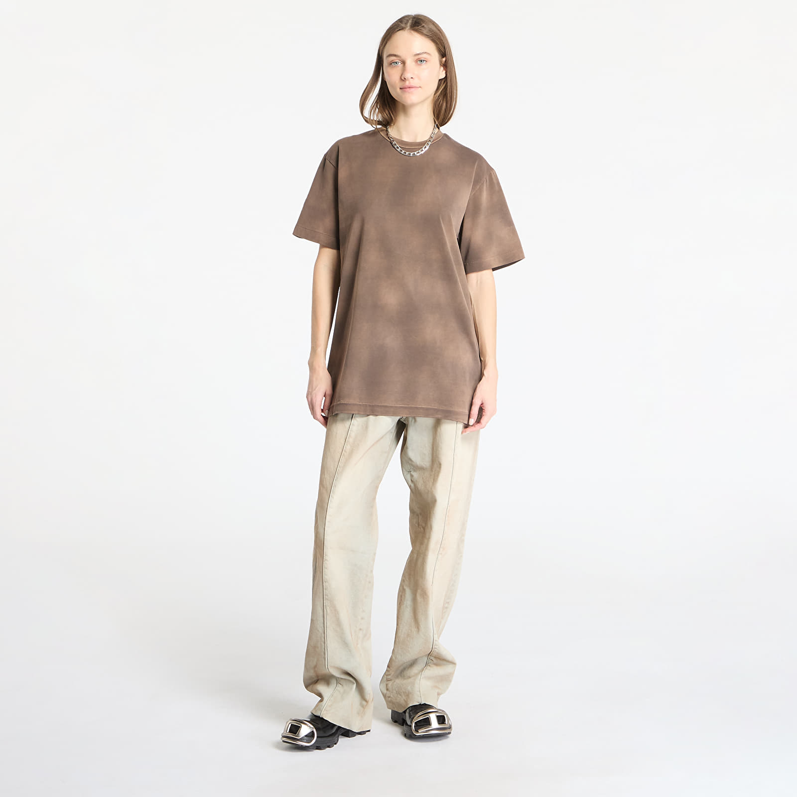 T-shirts Alyx Studio Garment Dye Tee UNISEX Washed Brown