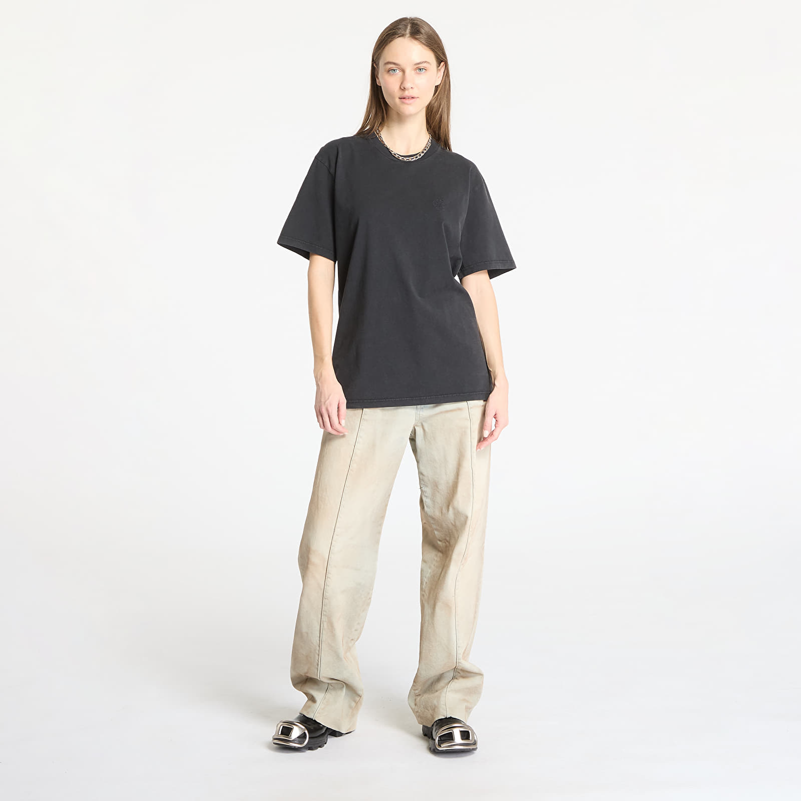 Tričká Alyx Studio Essentials Regular Fit Short Sleeve Crewneck Tee UNISEX Charcoal