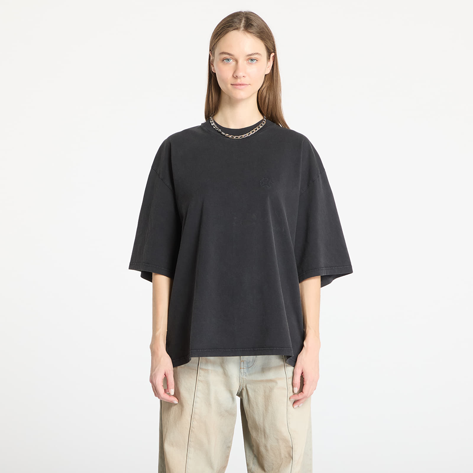 T-Shirts Alyx Studio Essentials Oversized Short Sleeve Crewneck Tee UNISEX Charcoal