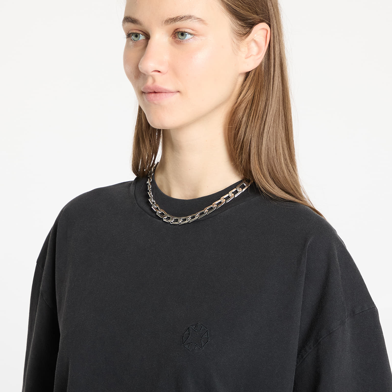 T-Shirts Alyx Studio Essentials Oversized Short Sleeve Crewneck Tee UNISEX Charcoal