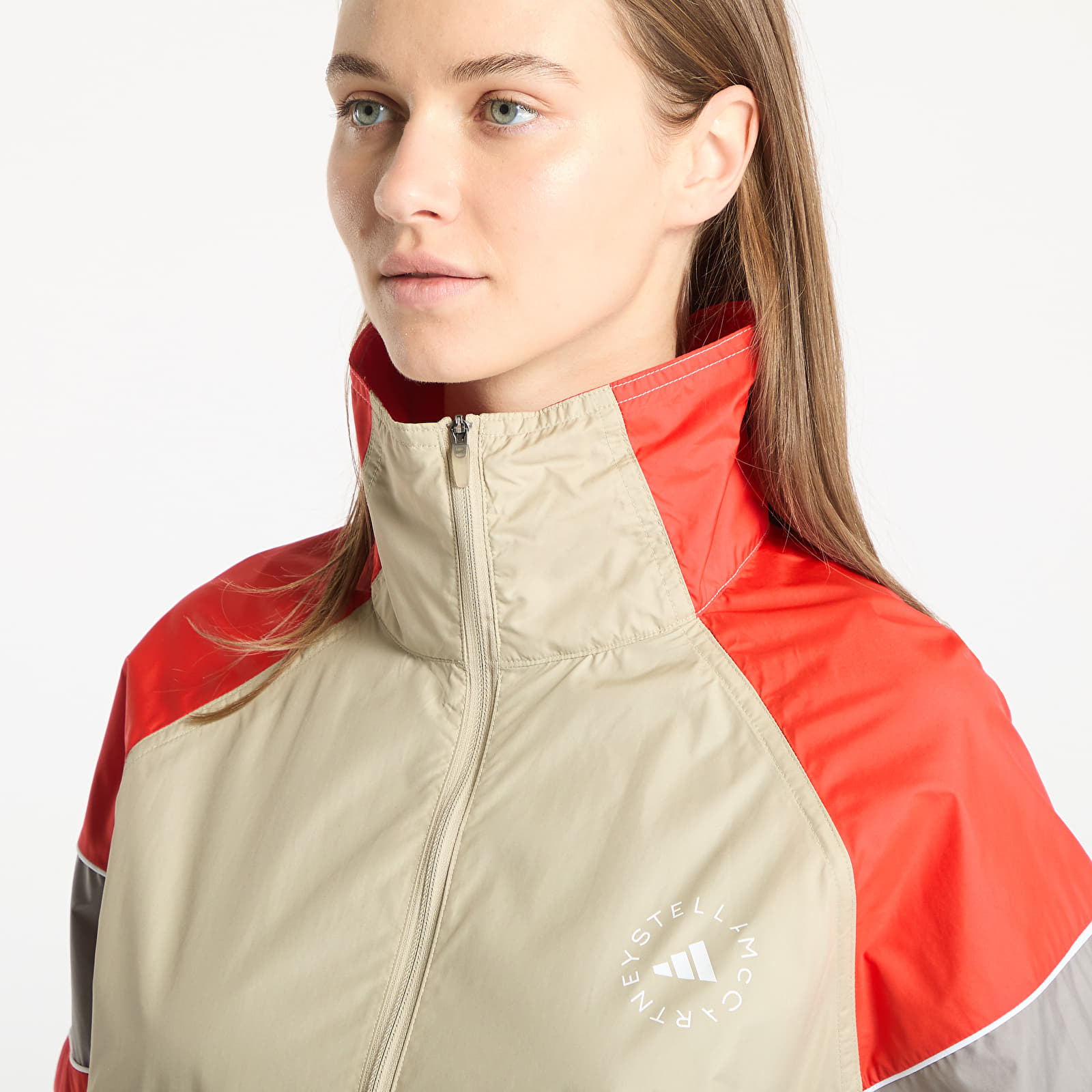 Jacken adidas By Stella Mccartney Tracktop Desert Sand-Smc/ Active Red