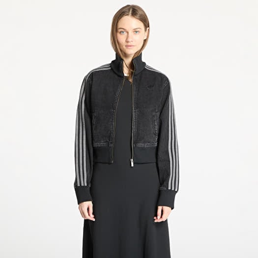 Bunda adidas Adicolor Denim Track Top Black/ True Black Denim