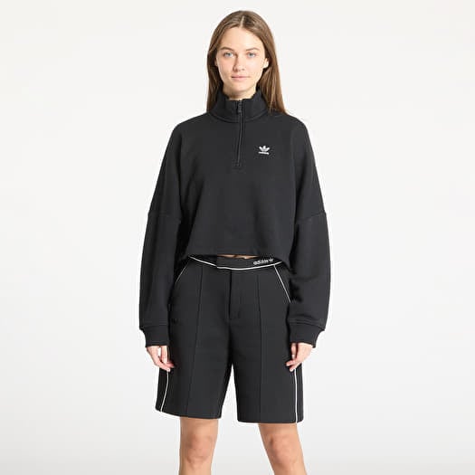 adidas Essentials French Terry Half Zip Sweatshirt Black