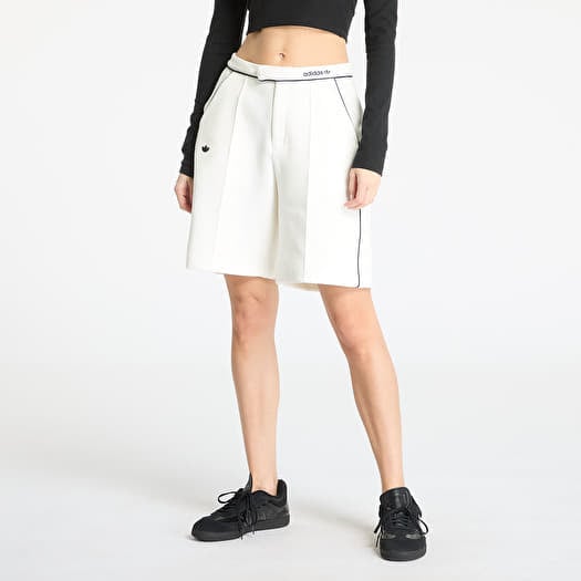 Sort adidas Premium Tailored Bermuda Shorts Off White